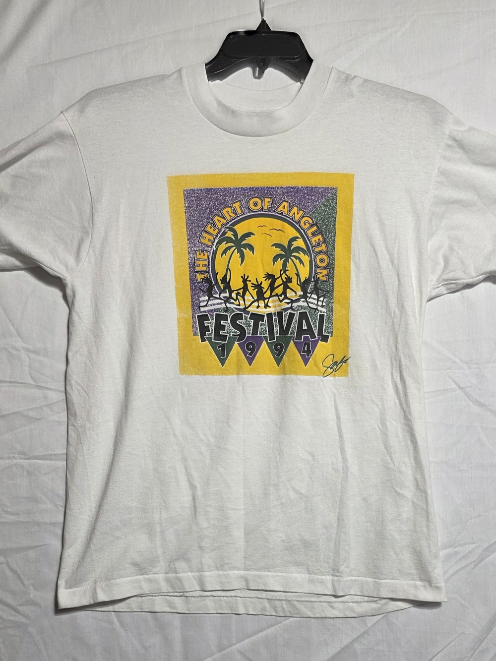 Vtg The Heart Of Angleton T-Shirt, Size L.